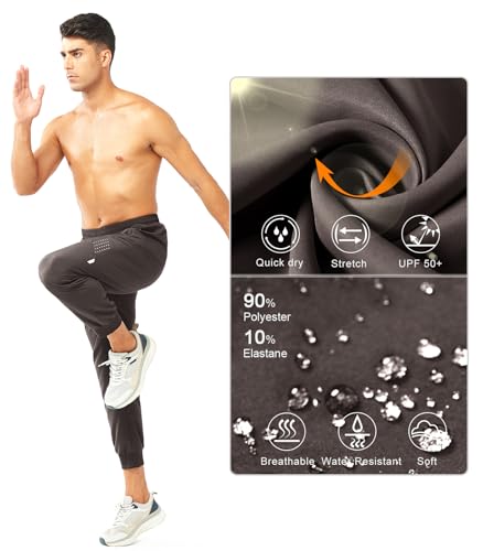 Image of NORTHYARD Men's Athletic Running Pants Lightweight Workout Joggers Quick Dry Gym Sweatpants Active Sports Track Training