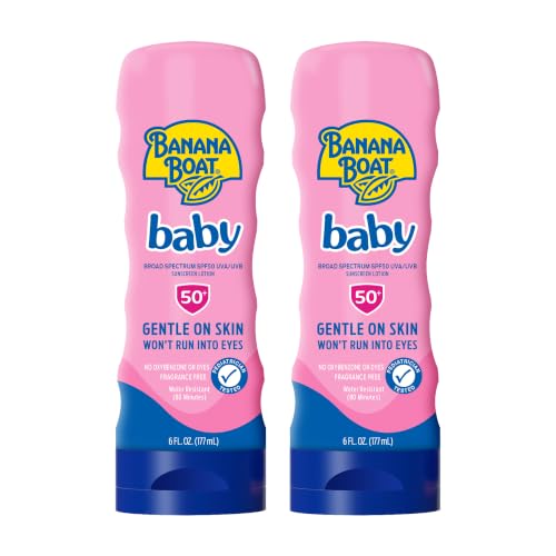 Image of Banana Boat Baby Sunscreen Lotion, SPF 50+, 6oz, Twin Pack