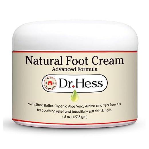 Dr. Hess Creme Para Os Pés All-Natural Advanced Formula, Manteiga De Karité, Aloe Vera Orgânico E Óleo Melaleuca, Cuidado Calcanhares Secos, Rachados Calejados, Bálsamo Hidratante Reparador Cicatriz