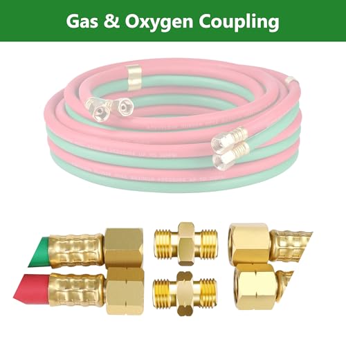 TWSupply Twin Torch Welding Hose Coupler Set – B Size (9/16