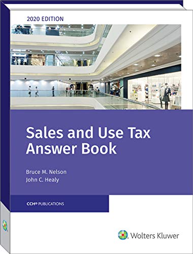 Sales and Use Tax Answer Book (2020) 0808052896 Book Cover