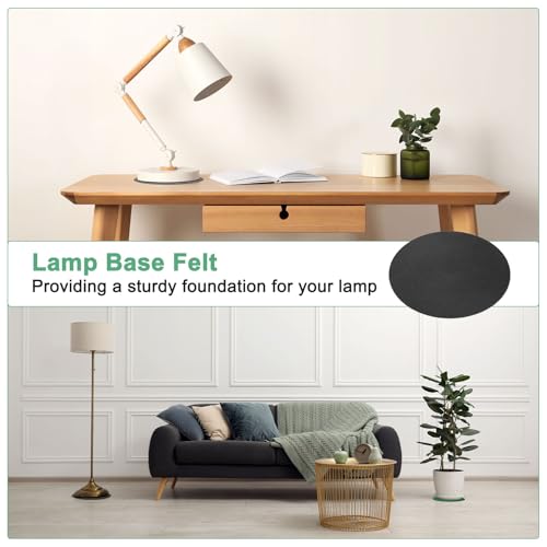 Base de lámpara de fieltro de 4.5 pulgadas, almohadillas autoadhesivas de 2mm, 20 uds 5