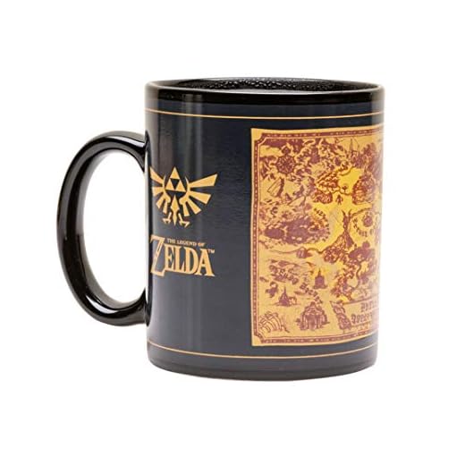 Pyramid The Legend of Zelda Taza termoreactiva 315 ml / 11oz - (Map) multicolor
