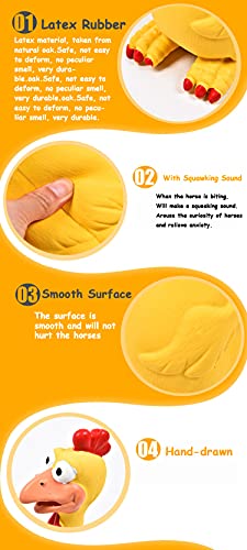 Long River Horse Toys , Rubber Chicken Squeaky Play Fetch thumb #2