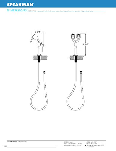 Speakman Se-927 Deck-Mounted Drench Hose & Eyewash Station Combination For Dangerous Worksites, Polished Chrome #TOP3