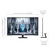 SAMSUNG 43" Odyssey Neo G7 Series 4K UHD Smart Gaming Monitor, 144Hz, 1ms, VESA Display HDR600, Quantum Matrix Technology, AMD FreeSync Premium Pro, LS43CG702NNXZA, Black