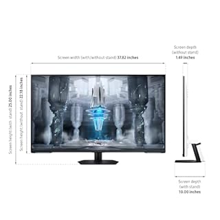 SAMSUNG 43" Odyssey Neo G7 Series 4K UHD Smart Gaming Monitor, 144Hz, 1ms, VESA Display HDR600, Quantum Matrix Technology, AMD FreeSync Premium Pro, LS43CG702NNXZA, Black