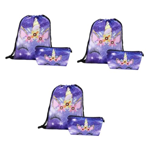 Pochette à cosmétiques licorne pour organiser le maquillage et sac de fitness