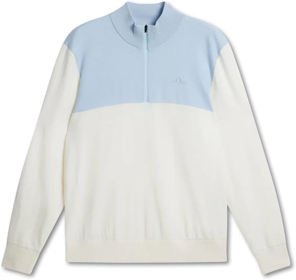 2023 J.Lindeberg Jeff Windbreaker Golf Pullover White Medium