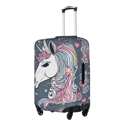 Housse de protection pour valise blanc Medium au design épuré - 2