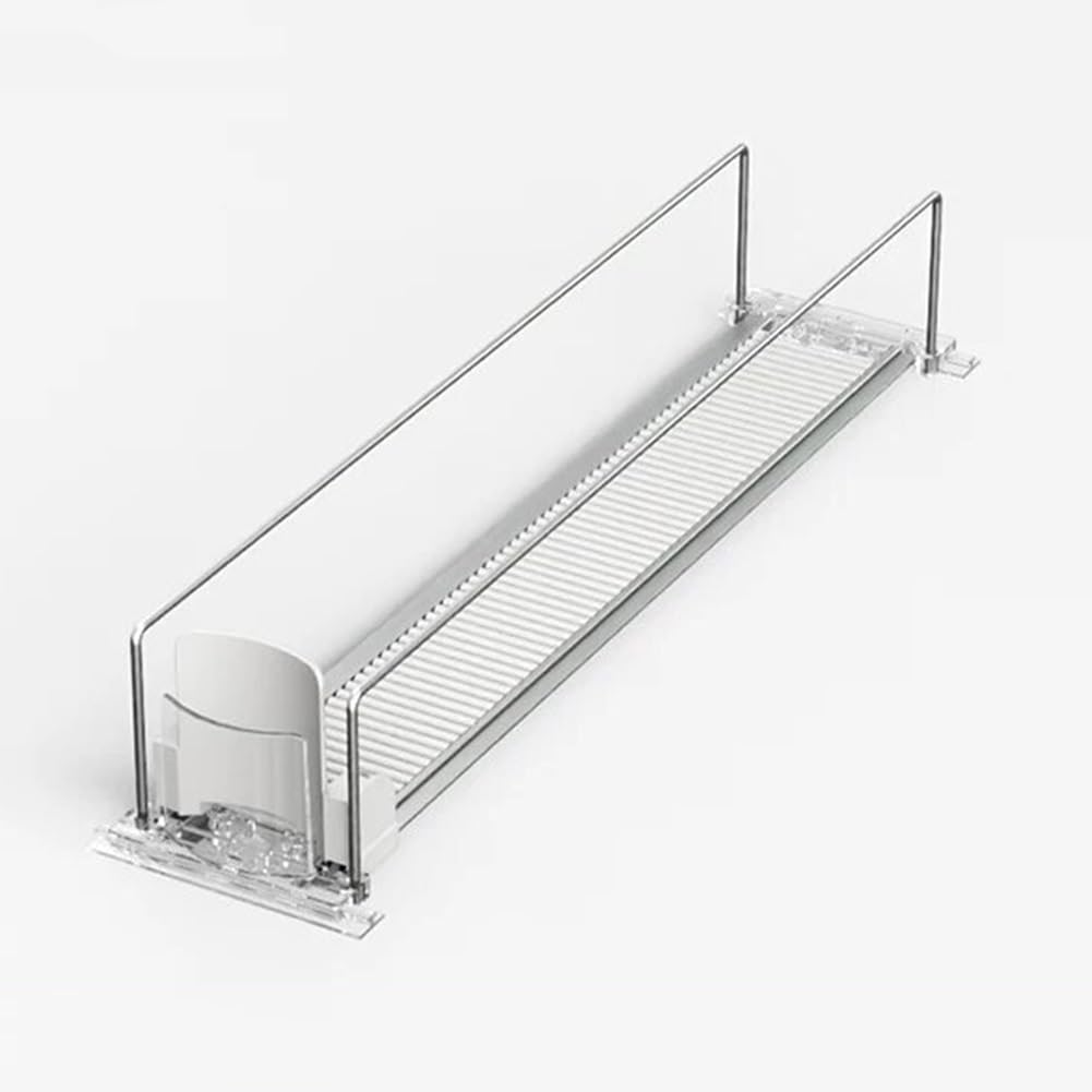 Refrigerator Beverage Organizer, Automatic Push-Type Beverage Dispenser, Beer/Soda Can Holder, Beverage Bottle Pusher Rack For Refrigerators, Bars, And Convenience Stores(1PCS,75x240mm/2.95x9.45in)