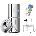 Purewell 0 TDS 7-Stage Gravity Water Filter System with Water Level Window, Certified to Reduce TDS, Lead, Total PFAS (Forever Chemicals), Mercury, and Chlorine, SF-CT-2.25G