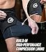 Boxing Honey Badger 2-in-1 BJJ MMA Fight Shorts Built-in Compression Lining: Grappling, Brazilian Jiu Jitsu, No-Gi Shorts Red