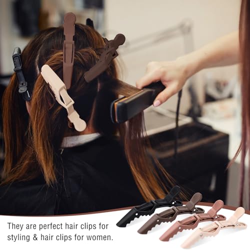 Havawish HAVAWISH-CLIPS-0668 12 Pcs Alligator Clips For Hair Styling Matte Alligator Hair Clips Crocodile Clips Hair Sectioning Clips thumb #6