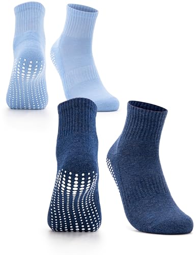 Occulto Damen Stoppersocken 80% Baumwolle 2-4 Paar (Modell: Madeleine) 2 Paar|Navy,Blau 35-38