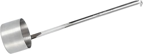 Cucharón de vino Cuchara de acero inoxidable Cuchara de vino Cuchara medida de vertido de cerveza para diseño de boquilla de cocina (# 5)