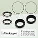 2 Sets Rear Axle Shaft Oil Seal Kit Inner and Outer Compatible with 1979-2006 Toyota T100 Tacoma Tundra 4Runner Pickup Replace 90313-48001 90310-50006 90301-88077