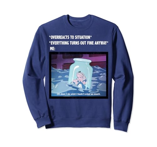 Sweat Alice au Pays des Merveilles Disney imprimé meme amusant pour adulte