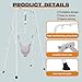 2 in 1 Baby Jumper & Swing, Baby Jumper for Indoor and Outdoor Use, Toddler Swing with Foldable Stand, Stable Bouncer Jumper（White）