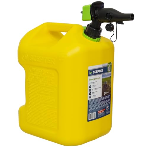 Scepter FSCD552 Fuel Container with Spill Proof SmartControl Spout, Yellow Diesel Can, 5 Gallon