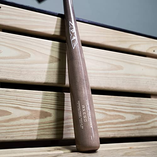 Axe Bat Axe50 Custom Pro Series, Standard Axe Handle, Charged Finish Maple Cupped Wood Baseball Bat, Gray/Dark Gray, 34 In. #TOP3