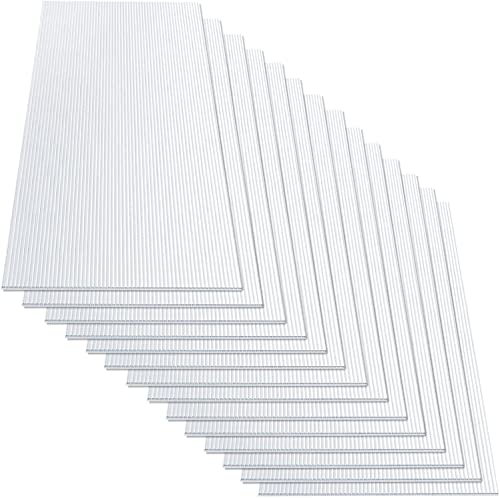 KARAT 10,25 m² Piastra in Policarbonato cavo, 14 unità - 60,5 x 121 cm - 4,5 mm - Piastre a doppia parete Serra - Piastre alveolari - Piastre per tetto