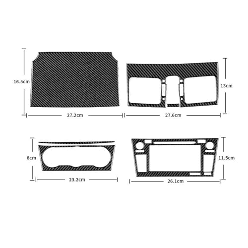 Pegatina de panel negro para control central de WRX 2015-2021 3