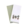 Kitchen Towels Ultra Soft Cotton and Super Absorbent 24×16 Inches Natural Cotton Dish Towels Pack of 2 Cactus
