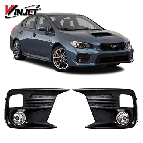 Winjet WJ30-0629-09 Replacement for 2018-2019 Subaru WRX Front Clear Fog Light Pair Wiring Kit Inculded