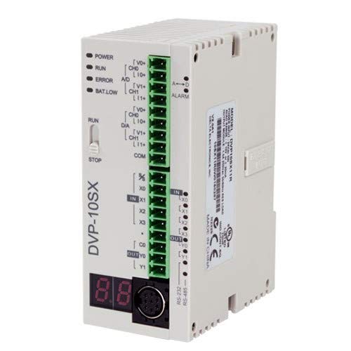 Delta PLC,DVP10SX11R, MPU with 4 DI; 2 DO (R); 2 AI; 2 AO || Main supply 24 V DC (B01HD2KBLK) Amazon Price History, Amazon Price Tracker