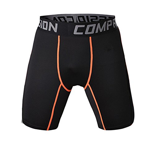 Gladiolus Pantalones Cortos Deportivos para Hombre Mallas Cortas Correr Short Running Short Deportivo Naranja 3XL