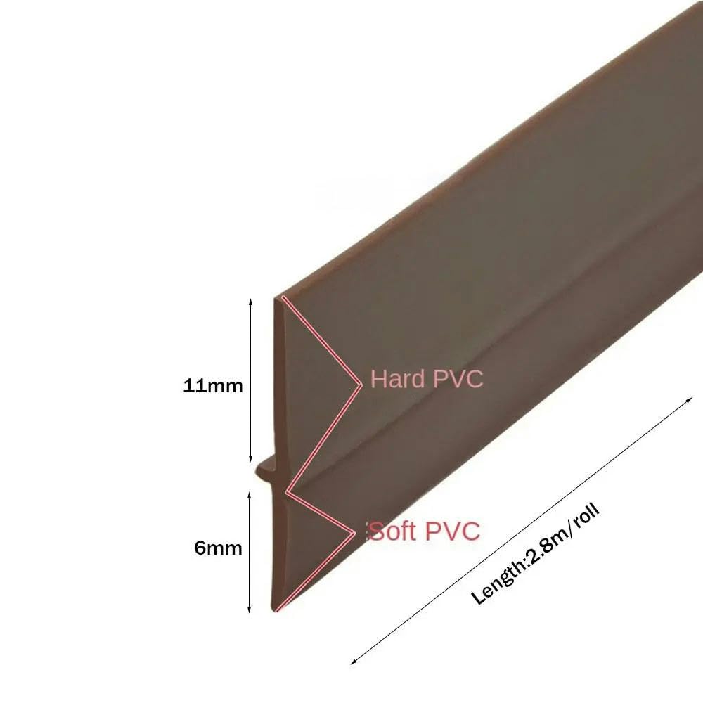 Bande d'étanchéité autocollante 2,8 m anti-poussière anti-insectes pour porte d'armoire blanche