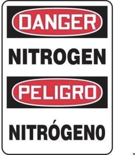 BILINGUAL Safety Sign SPANISH, Mfr: SBMCHL213XL-A