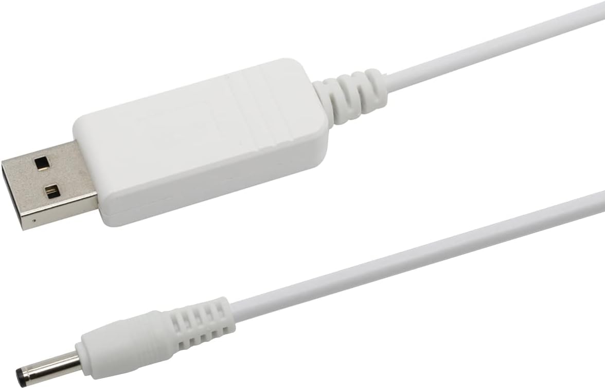 HAUZIK USB Charger Cable Power Adapter Cord Compatible with Google Nest Mini Smart Speaker, Nest Hub (3.3ft, White)