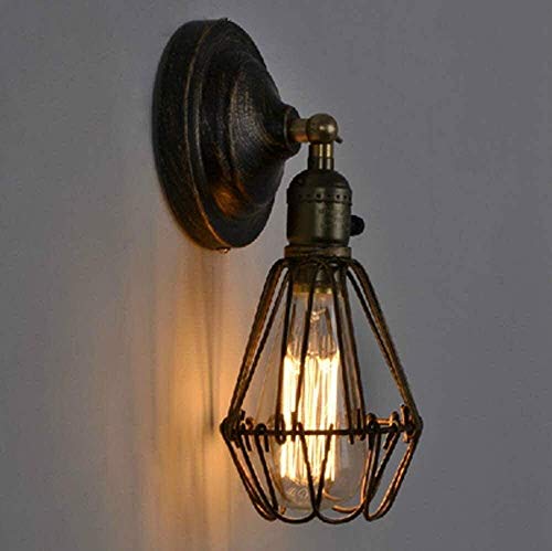 Soporte de luz de metal industrial con linterna de madera retro para cafetería 3