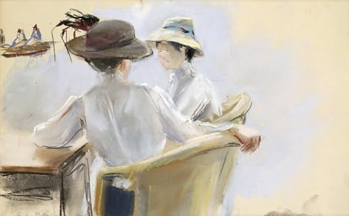 Max Liebermann Due donne cuadro lienzo decorativo para oficina 60x90cm