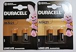 ONOGAL 4x Duracell Alkaline Safety Battery A23 / K23A Lrv08 Gp23 12V Mn21 2017 Lrv08 V23Ga LR23A 23A L1028 Battery 2665C_4