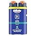 Gillette PRO Shaving Gel For Men Cools To Soothe Skin And Hydrates Facial Hair, TWIN PACK - Total 14oz, ProGlide Sensitive 2 in 1 Shave Gel