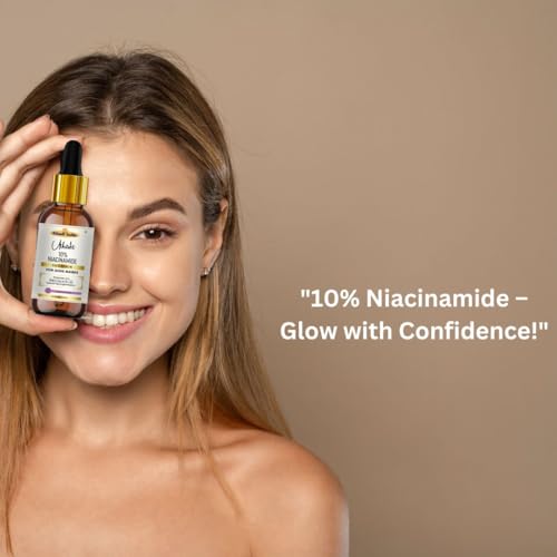 Image of khadi 10% Niacinamide Face Serum, Vitamin B3 Skin Brightening for Acne Marks and Pigmentation, Oil Free, 30ml