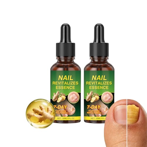 Sérum de crecimiento de uñas de jengibre, 7 días Nail Repair, Nail Revitalizes Essence, Toe Nail Growth Oil, Jengibre Cuticle Care Oil, Solución para el cuidado de las uñas renovadas, Strengthener for