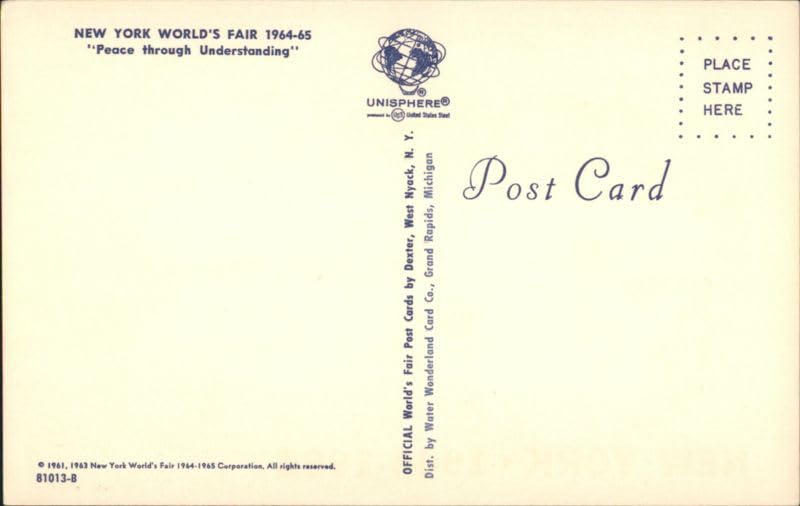 Amazon.com: New York World's Fair 1964-1965, Large Letter
