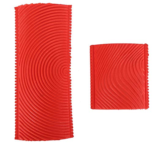 2 ピース/セット木目調ペイントツール、木目調ツールゴム引き木目調ペイントツール木目調作成ツール壁テクスチャパターンエンボスペイントツール