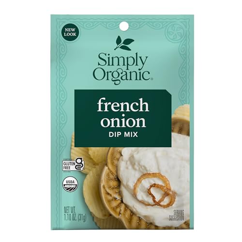 Simply Organic French Onion Dip, Certified Organic, Kosher, Mixes | 1.1 Ounce (Pack of 2) - image 1