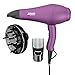 JINRI 1875W Ceramic Ionic Hair Dryer, Professional Salon Blow Dryer with 2 Speed 3 Heat, Black