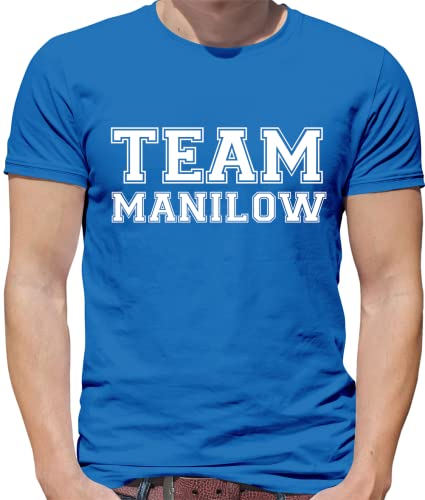 Image of Team Manilow - Mens T-Shirt - Royal Blue - Small