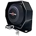 Evershine Signal 12V/24V Police Siren Horn PA System Kit with 100W Multi-Tones Siren Amplifier 118~125dB Flat Speaker Handheld Microphone Light Controller Emergency Sirens for Vehicles Tow Truck Car
