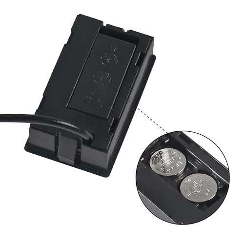 Image of SMIC Plastic Mini LCD Tpm-10 Digital Thermometer Sensor Wired For Room Temperaure /Fridges, Indoor Outdoor Portable Pocket LCD Electronic Temperature Meter (Black)