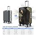 Travel Luggage Cover Fashion Suitcase Protector Black Bear Mother and Cub Spandex Baggage Covers Washable Suitcase Covers Anti-Scratch Luggage Cover Protectors Fits 18-32 Inch Suitcases X-Large