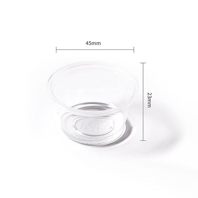 100 Vasos Plásticos Desechables para Manicura 45mm miniatura 2
