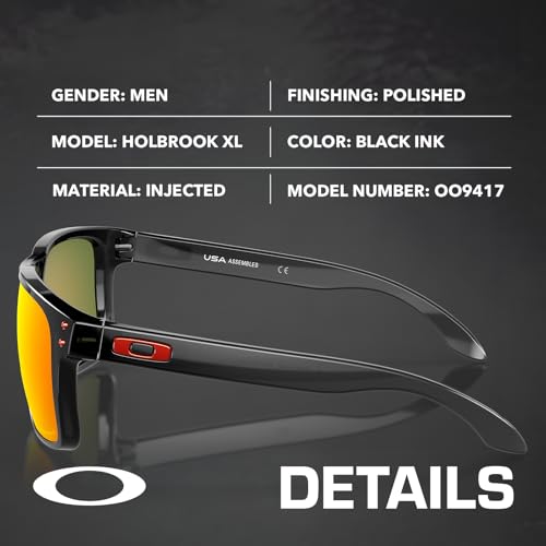 Image of Oakley HOLBROOK XL OO9417 Square Shape Sunglasses With Official Eyewear Kit | Men's Sunglasses